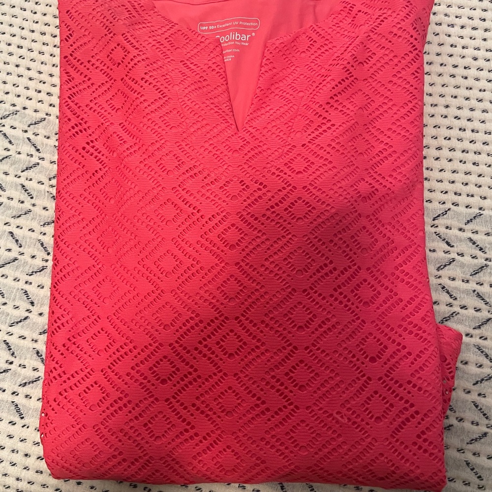 Women's Coolibar Swim Cover-Up - Pink - Size L - Picture 5 of 9